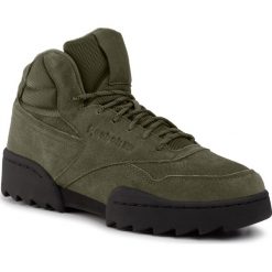 Buty Reebok - Exofit Hi Plus Rippleboot FU9127 Armygr/Sofcam/Black. Zielone półbuty męskie Reebok, na co dzień, bez wzorów, ze skóry, klasyczne, bez zapięcia. W wyprzedaży za 299,00 zł.