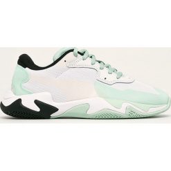 Puma - Buty Storm Plas_Tech. Białe buty sportowe damskie Puma, ze skóry. Za 399,90 zł.
