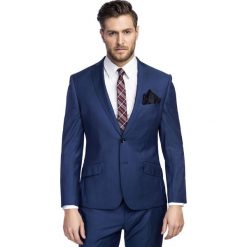 Marynarka LEONARDO GGNS900084. Niebieskie marynarki męskie Giacomo Conti, s, bez wzorów, z wełny, eleganckie. Za 999,00 zł.