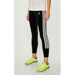 Adidas Originals - Legginsy. Szare legginsy adidas Originals, z dzianiny. W wyprzedaży za 149,90 zł.