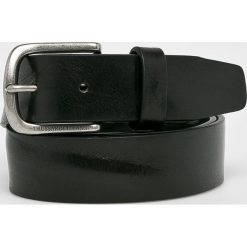 Trussardi Jeans - Pasek skórzany. Czarne paski męskie Trussardi Jeans, w paski, z jeansu. W wyprzedaży za 239,90 zł.