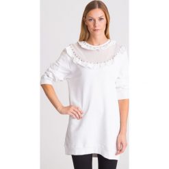 BLUZA MAXI TWINSET. Białe bluzy damskie Twinset, s, z aplikacjami, bez rękawów, bez kaptura. Za 349,50 zł.