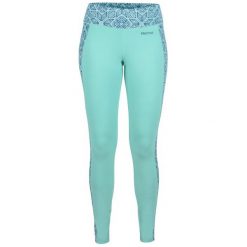 Marmot Wm's Meghan Tight Waterfall/Frosty Xl. Niebieskie getry damskie termoaktywne marki Marmot, s, bez wzorów, outdoorowe. Za 139,00 zł.