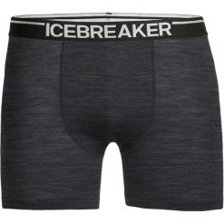 Icebreaker Mens Anatomica Boxers Jet Hthr/Black L. Czarne slipy męskie termoaktywne marki Icebreaker, bez wzorów, z wełny. W wyprzedaży za 125,00 zł.