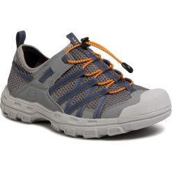 Półbuty SKECHERS - Resano 66021/GRY Gray. Szare półbuty męskie Skechers, na co dzień, bez wzorów, ze skóry ekologicznej, eleganckie, bez zapięcia. W wyprzedaży za 219,00 zł.
