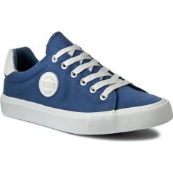 Tenisówki BIG STAR - W274942 Navy. Niebieskie półbuty damskie marki BIG STAR, bez wzorów, z gumy, bez zapięcia. Za 99,00 zł.