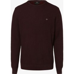 Fynch-Hatton - Sweter męski, czerwony. Czerwone swetry męskie Fynch-Hatton, m, z haftami, z dzianiny, bez kołnierzyka, bez kaptura. Za 299,95 zł.
