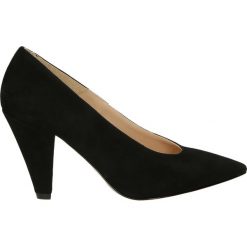 Czółenka - 01181 CAM NER. Czarne czółenka zamszowe Venezia. Za 349,00 zł.