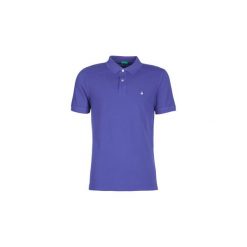 Koszulki polo z krótkim rękawem Benetton MADALO. Fioletowe koszulki męskie Benetton, s, bez wzorów, z krótkim rękawem. Za 116,10 zł.