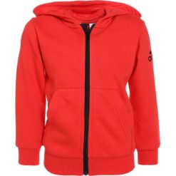 Adidas Performance LOGO HOOD Bluza rozpinana hirere/black. Czerwone bluzy męskie adidas Performance, z bawełny. W wyprzedaży za 125,30 zł.
