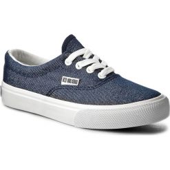 Tenisówki BIG STAR - W274710 Navy. Niebieskie półbuty damskie marki BIG STAR, bez wzorów, z gumy, bez zapięcia. Za 89,00 zł.