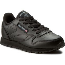 Buty Reebok - Classic Leather 50170 Black. Czarne półbuty dziewczęce Reebok, na sznurówki. W wyprzedaży za 139,00 zł.