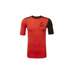 T-shirty z krótkim rękawem Reebok Sport Koszulka Training Graphic Compression. Czerwone koszulki męskie marki Reebok Sport, s, bez wzorów, sportowe, bez kołnierzyka, krótkie. Za 169,00 zł.