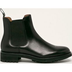Polo Ralph Lauren - Sztyblety skórzane. Czarne sztyblety męskie Polo Ralph Lauren, ze skóry, bez zapięcia. Za 859,90 zł.