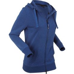 Bluzy damskie: Bluza rozpinana, długi rękaw bonprix kobaltowy melanż