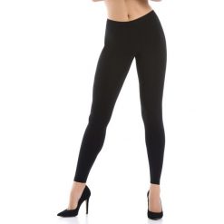 Damskie legginsy bawełniane Dia. Czarne pończochy damskie Teyli, bez wzorów. Za 42,99 zł.