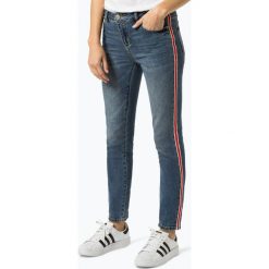 Opus - Jeansy damskie – Ely Red Stripe, niebieski. Czerwone jeansy damskie Opus. Za 329,95 zł.
