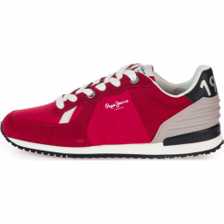 Pepe Jeans tenisówki męskie Tinker Wer PMS30621 46 czerwone. Czerwone buty sportowe męskie Pepe Jeans, z jeansu, bez zapięcia, tenisowe. W wyprzedaży za 229,00 zł.