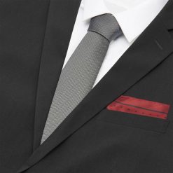 Krawat i poszetka - Szary. Szare poszetki męskie Reserved, bez wzorów. W wyprzedaży za 29,99 zł.