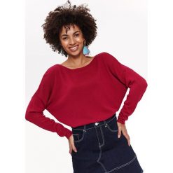 SWETER DŁUGI RĘKAW DAMSKI LUŹNY. Różowe swetry damskie Top Secret, na lato, bez wzorów, z długim rękawem, długie, bez kaptura. W wyprzedaży za 29,99 zł.