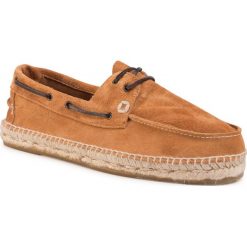 Espadryle MANEBI - Boat Shoes W 1.1 K0 Cuero. Pomarańczowe espadryle męskie Manebi, bez wzorów, ze skóry. Za 519,00 zł.