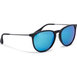 Okulary przeciwsłoneczne RAY-BAN - Erika 0RB4171 601/55 Black/Blue Flash. Czarne okulary przeciwsłoneczne damskie Ray-Ban. W wyprzedaży za 429,00 zł.