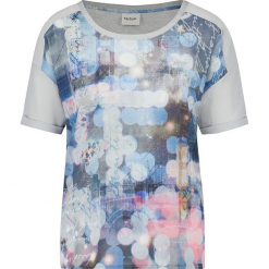 Koszulka w kolorze szarym ze wzorem. Szare t-shirty damskie marki Taifun, z okrągłym kołnierzem. W wyprzedaży za 86,95 zł.