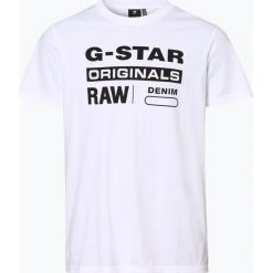 G-Star - T-shirt męski, biały. Białe t-shirty męskie G-Star, m, bez wzorów, retro, bez kołnierzyka. Za 149,95 zł.