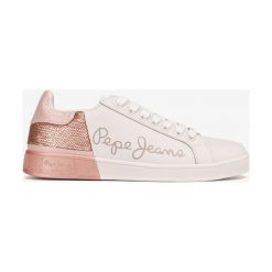 Pepe Jeans Brompton Tenisówki Różowy Biały. Różowe trampki i tenisówki damskie Pepe Jeans, bez wzorów, z jeansu, bez zapięcia. Za 342,95 zł.