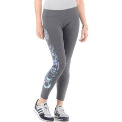 Legginsy we wzory: Legginsy w kolorze szarym