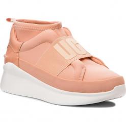 Sneakersy UGG - W Neutra Sneaker 1095097 W/Sntn. Czerwone sneakersy damskie marki Ugg, z materiału. Za 519,00 zł.