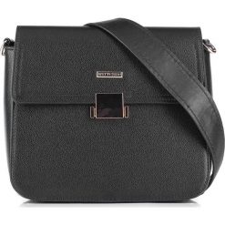 Torebka damska 88-4Y-212-1. Czarne walizki marki Wittchen, w paski, eleganckie. Za 299,00 zł.