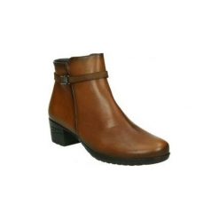 Botki Fluchos F0588. Pomarańczowe botki damskie Fluchos, bez obcasa, bez zapięcia. Za 505,61 zł.