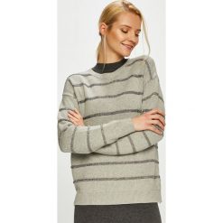 Tommy Hilfiger - Sweter. Szare swetry damskie TOMMY HILFIGER, s, bez wzorów, z bawełny, z krótkim rękawem, krótkie, bez kaptura. W wyprzedaży za 349,90 zł.