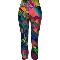Legginsy we wzory: Legginsy w kolorze niebieskim ze wzorem