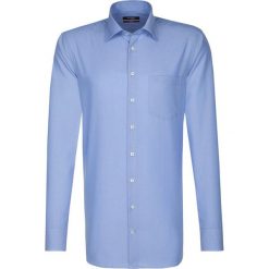Seidensticker MODERN FIT B&T Koszula biznesowa blau. Niebieskie koszule męskie marki Seidensticker, m, bez wzorów, z bawełny, biznesowe, bez kołnierzyka, bez rękawów. Za 349,00 zł.