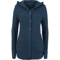 Sweter rozpinany z kapturem bonprix ciemnoniebieski. Czarne kardigany damskie marki Mohito, l, z aplikacjami. Za 99,99 zł.