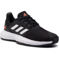 Buty adidas - CourtJam Xj EF0611 Cblack/Ftwwht/Hireco. Czarne półbuty dziewczęce Adidas, na sznurówki. Za 229,00 zł.