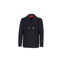 Płaszcze Tommy Hilfiger SHORT PEACOAT. Niebieskie płaszcze męskie marki TOMMY HILFIGER, xl, bez wzorów, bez kaptura. Za 1231,20 zł.