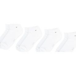 Zestaw 4 par niskich skarpet unisex TOM TAILOR - 9415 White 660. Białe skarpetki damskie Tom Tailor, bez wzorów, z elastanu. Za 39,00 zł.