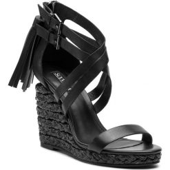 Espadryle SCA'VIOLA - E-08 Black. Czarne espadryle damskie marki Sca'viola, bez wzorów, ze skóry, bez obcasa, na obcasie. Za 439,00 zł.