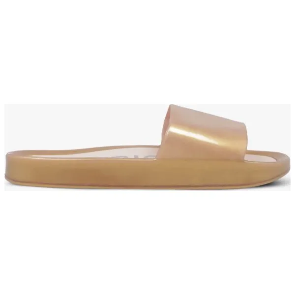 Symbiosis Klapki Katia buty damskie, zloty, rozmiar 6. Żółte klapki damskie Symbiosis, w paski, z tworzywa sztucznego, na wysokim obcasie. W wyprzedaży za 50,99 zł.
