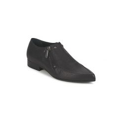 Derby McQ Alexander McQueen 327709. Czarne półbuty damskie marki McQ Alexander McQueen, bez wzorów, bez obcasa, bez zapięcia. Za 1399,20 zł.