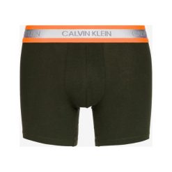Calvin Klein Bokserki Zielony. Zielone bokserki męskie Calvin Klein, bez wzorów, z elastanu. Za 137,95 zł.