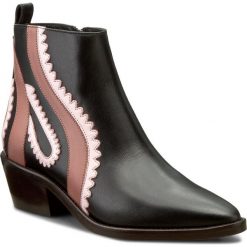 Botki damskie lity: Botki PINKO - Cascate AI 16-17 PBKSH 1P20SS Y2VE Nero/Rosa ZN1