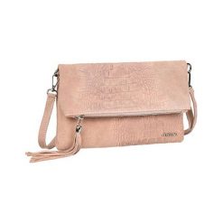 Skórzana torebka w kolorze beżowym - (S)27 x (W)19 x (G)1 cm. Brązowe torebki klasyczne damskie Bosccolo, w paski, ze skóry. W wyprzedaży za 129,95 zł.