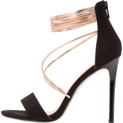 Rzymianki damskie: Office HOLLYWOOD Sandały na obcasie black/rose gold