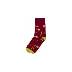 Skarpetki Bobby Sox - Sushi BS9. Czerwone skarpetki męskie Bobby Sox - skarpetki, bez wzorów, z elastanu. Za 18,00 zł.