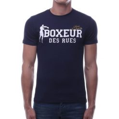 T-shirty męskie: BOXEUR T-shirt granatowy r.XS (BXE-02ESY)