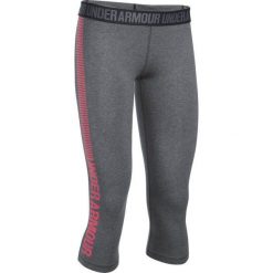 Under Armour Spodnie Fav Capri - Gra Blk S. Szare spodnie sportowe damskie marki Under Armour, s, na fitness i siłownię. W wyprzedaży za 139,00 zł.